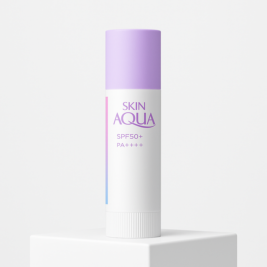 Skin Aqua Protector Solar en Barra con Efecto Iluminador Lavanda – 4.3g - Shibumi